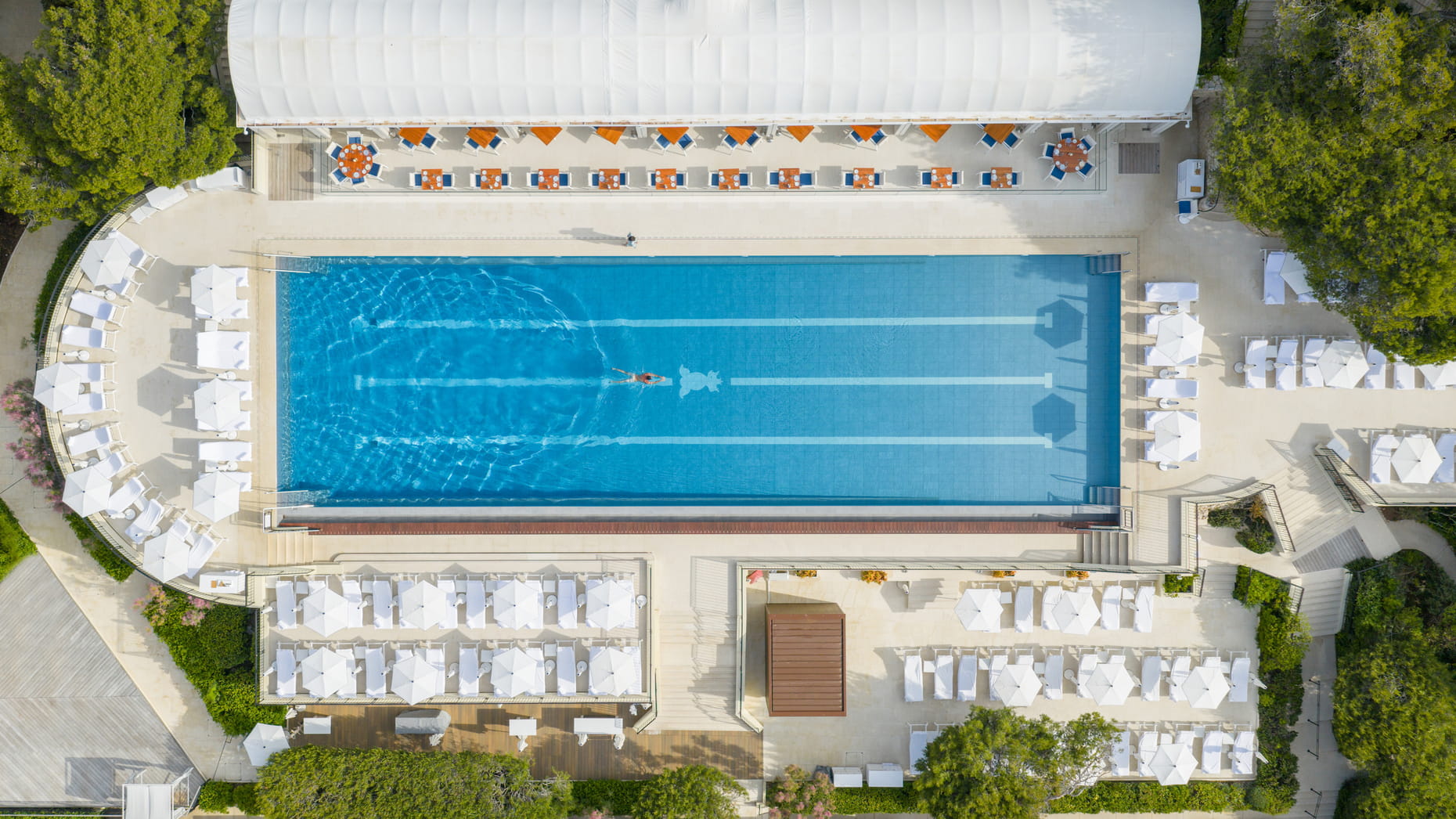 Club Dauphin at Four Seasons Grand-Hôtel du Cap-Ferrat saltwater pool in Saint-Jean-Cap-Ferrat, France