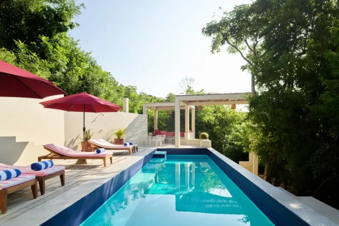 Cocolia Hotel saltwater pool in Sant Feliu de Guíxols, Spain