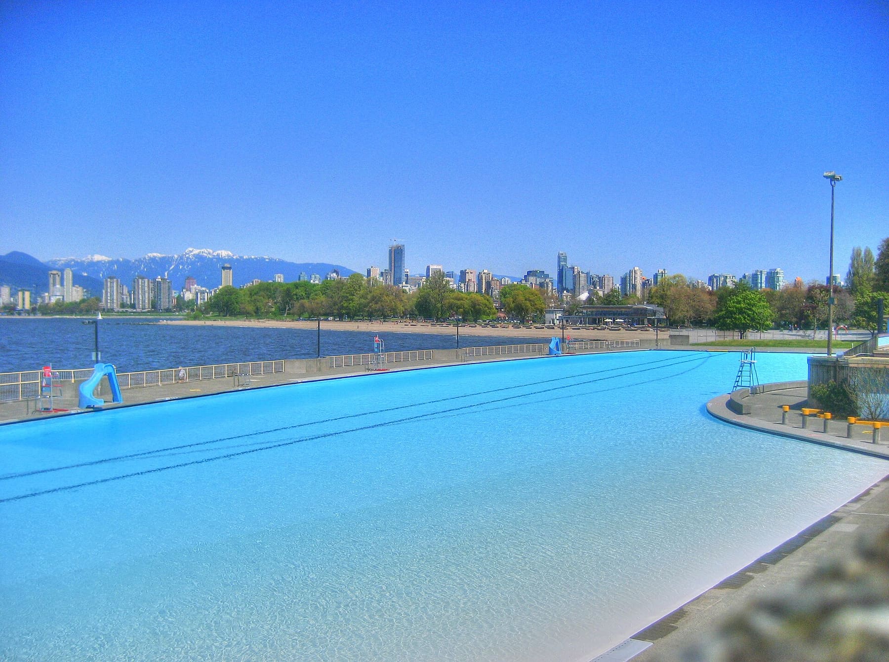 Kitsilano Pool saltwater pool in Vancouver, Canada