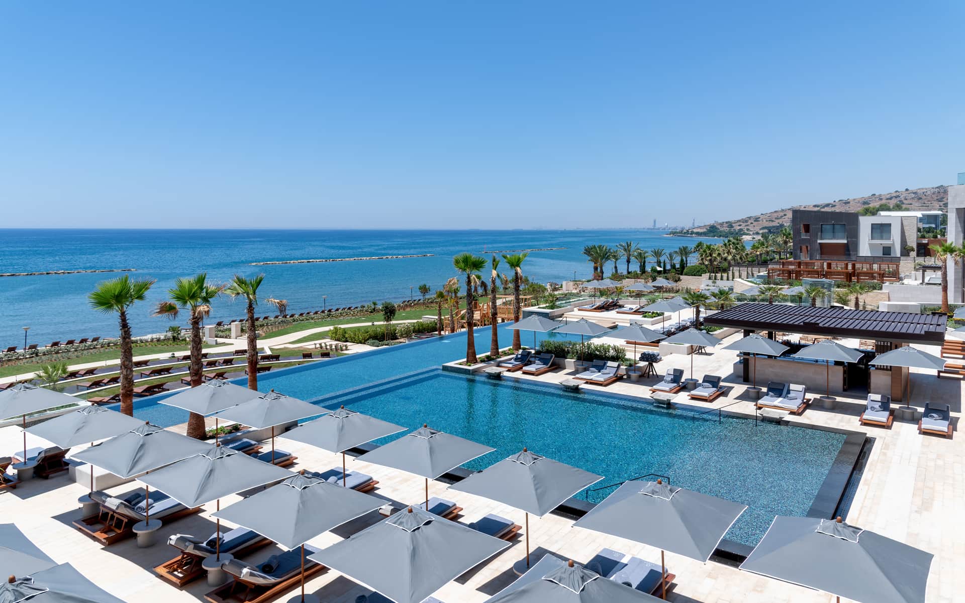 Amara saltwater pool in Limassol, Cyprus