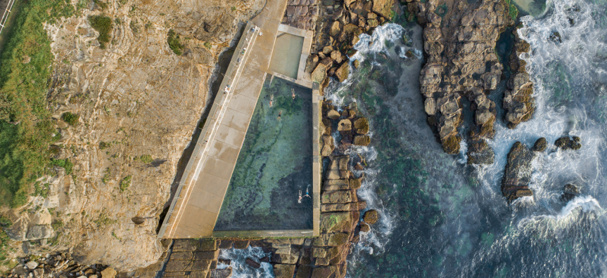 Avalon Rockpool saltwater pool in Avalon Beach, Sydney, Australia