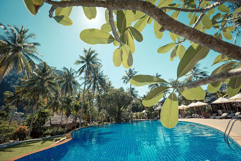 Ban Sanai Resort saltwater pool in Phuket, Thailand