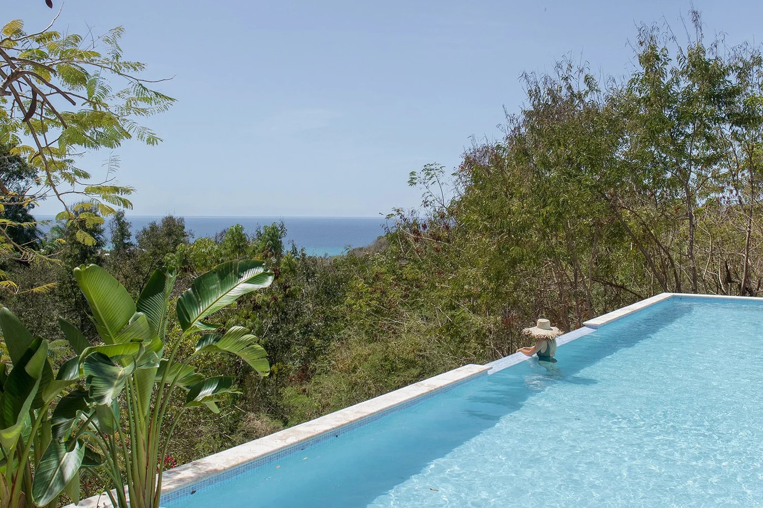 English Rose Estate saltwater pool in Rincón, Puerto Rico