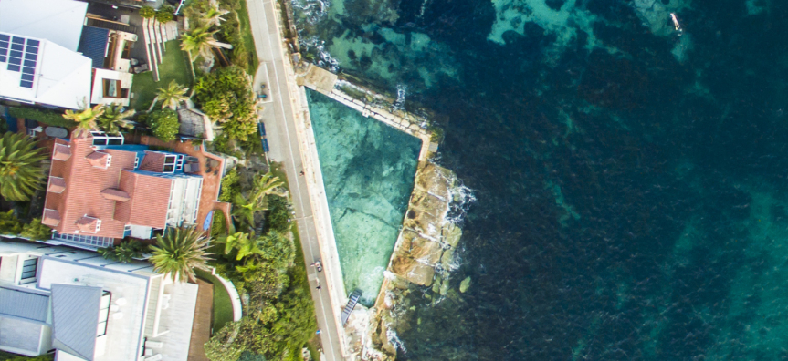 Fairy Bower Rockpool saltwater pool in Manly, Australia