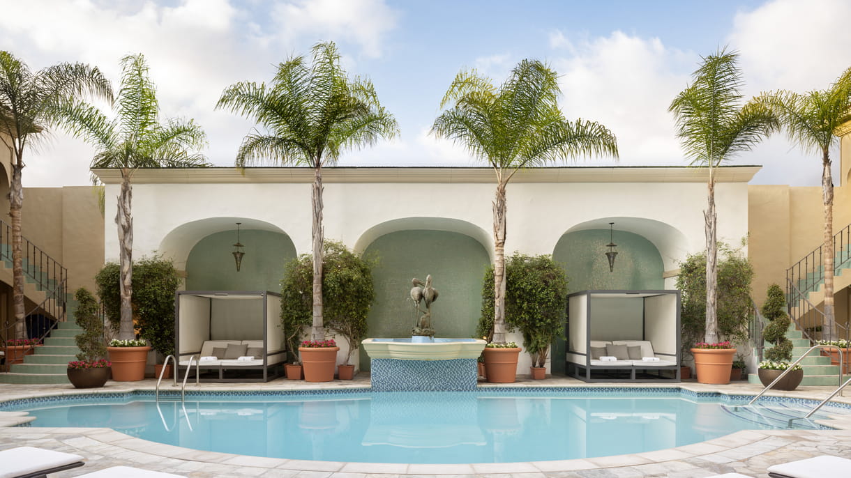 Four Seasons Beverly Hills saltwater pool in Los Angeles, United States