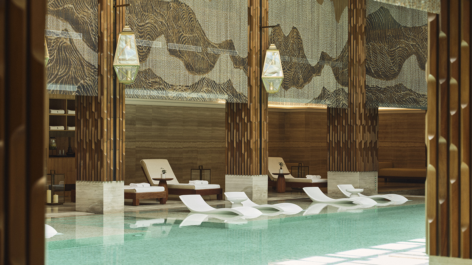 Four Seasons Rabat at Kasr Al Bahr saltwater pool in Rabat, Morocco