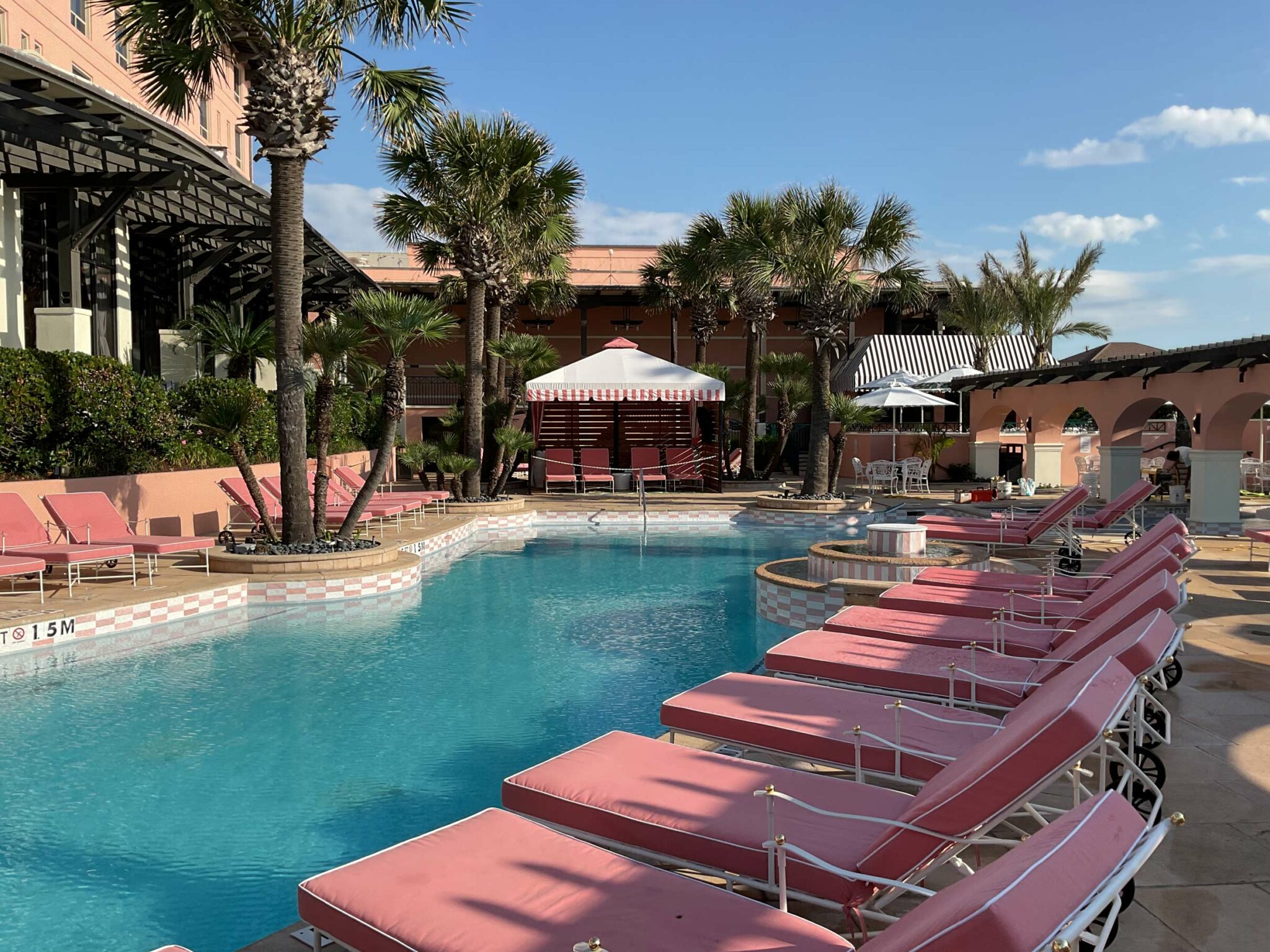 Hotel Grand Galvez saltwater pool in Galveston, United States
