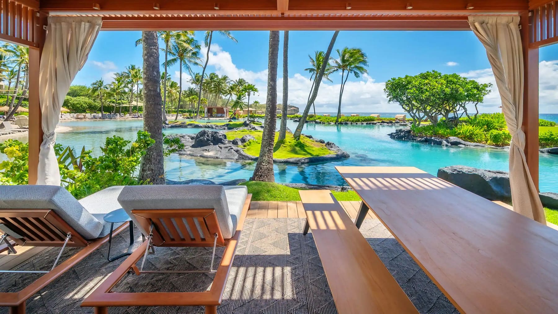 Grand Hyatt Kauai saltwater pool in Poipu, United States