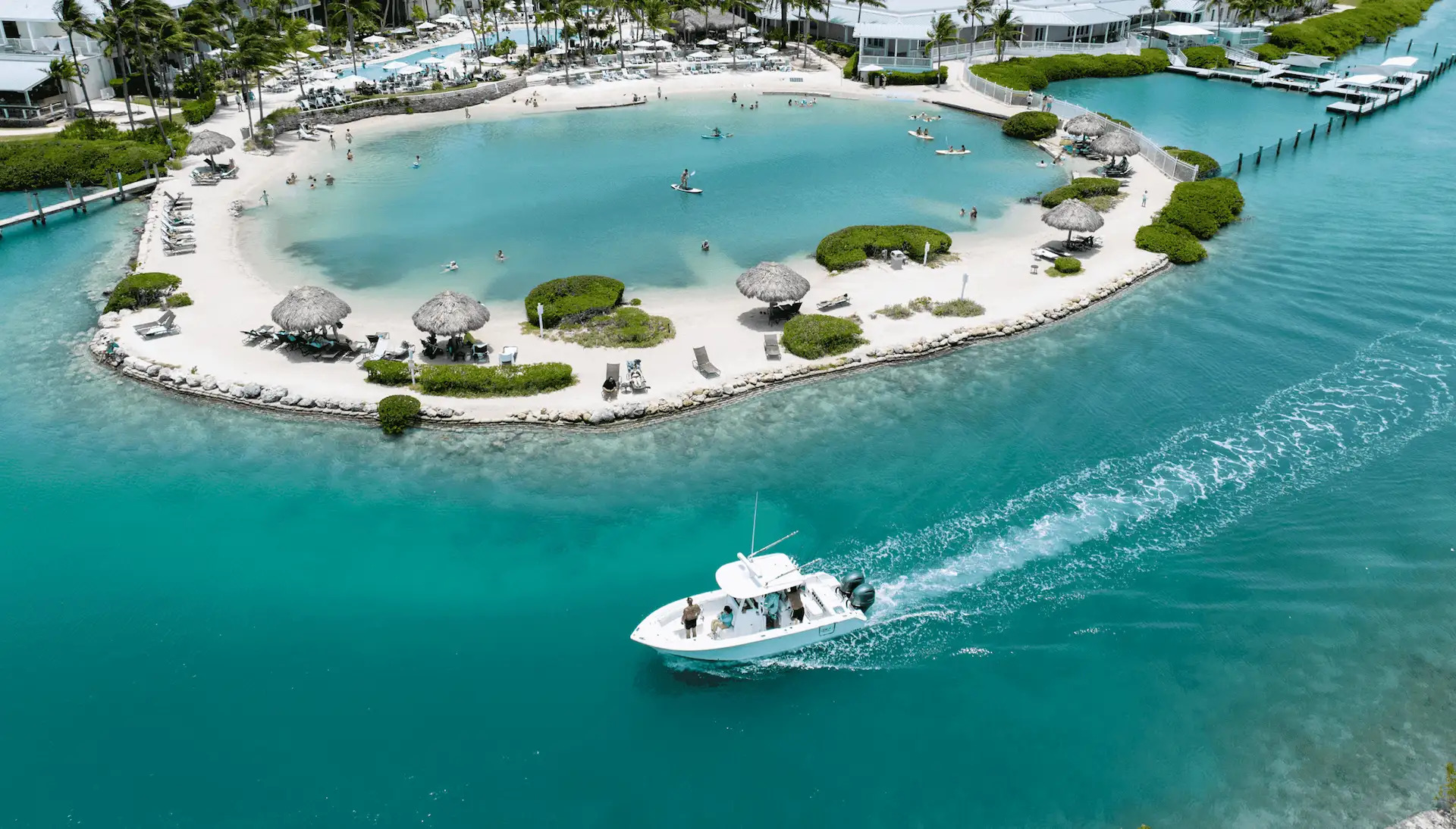 Hawks Cay Resort saltwater pool in Duck Key, United States