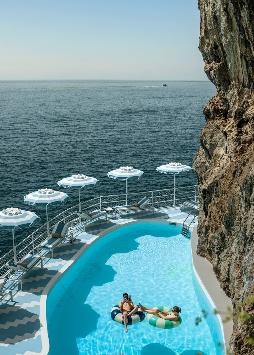 Hotel Miramalfi saltwater pool in Amalfi, Italy