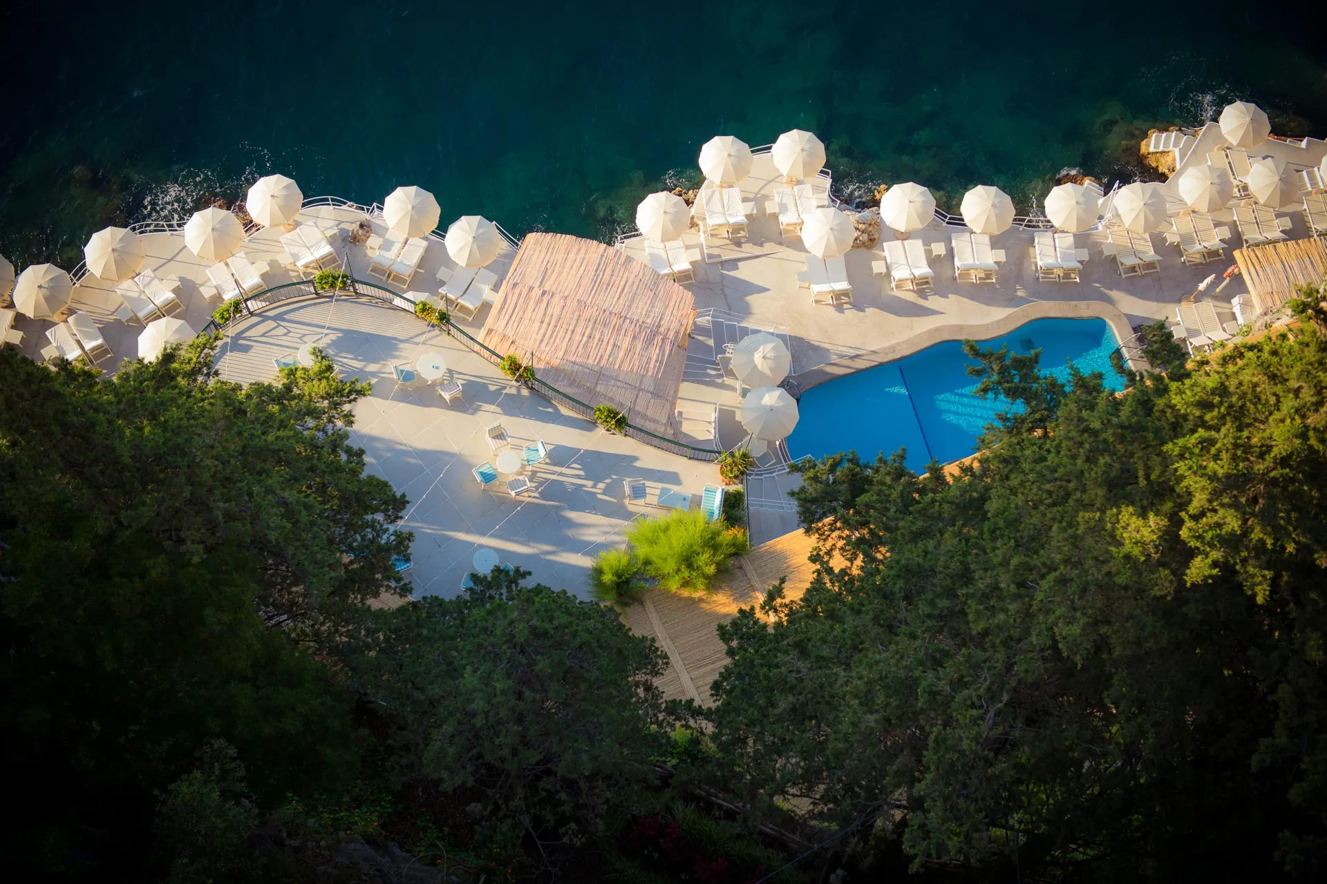 Hotel Santa Caterina saltwater pool in Amalfi, Italy