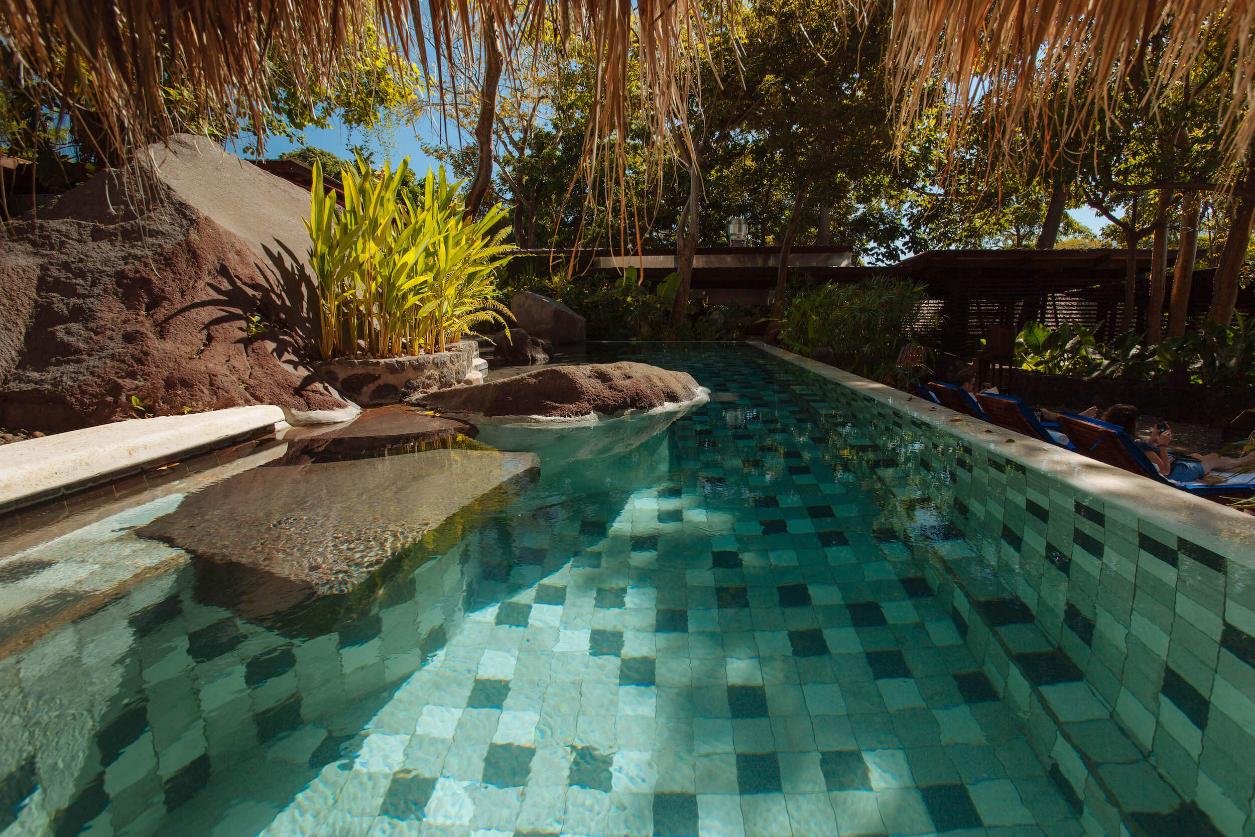 Jicaro Island Lodge saltwater pool in Lake Nicaragua, Nicaragua