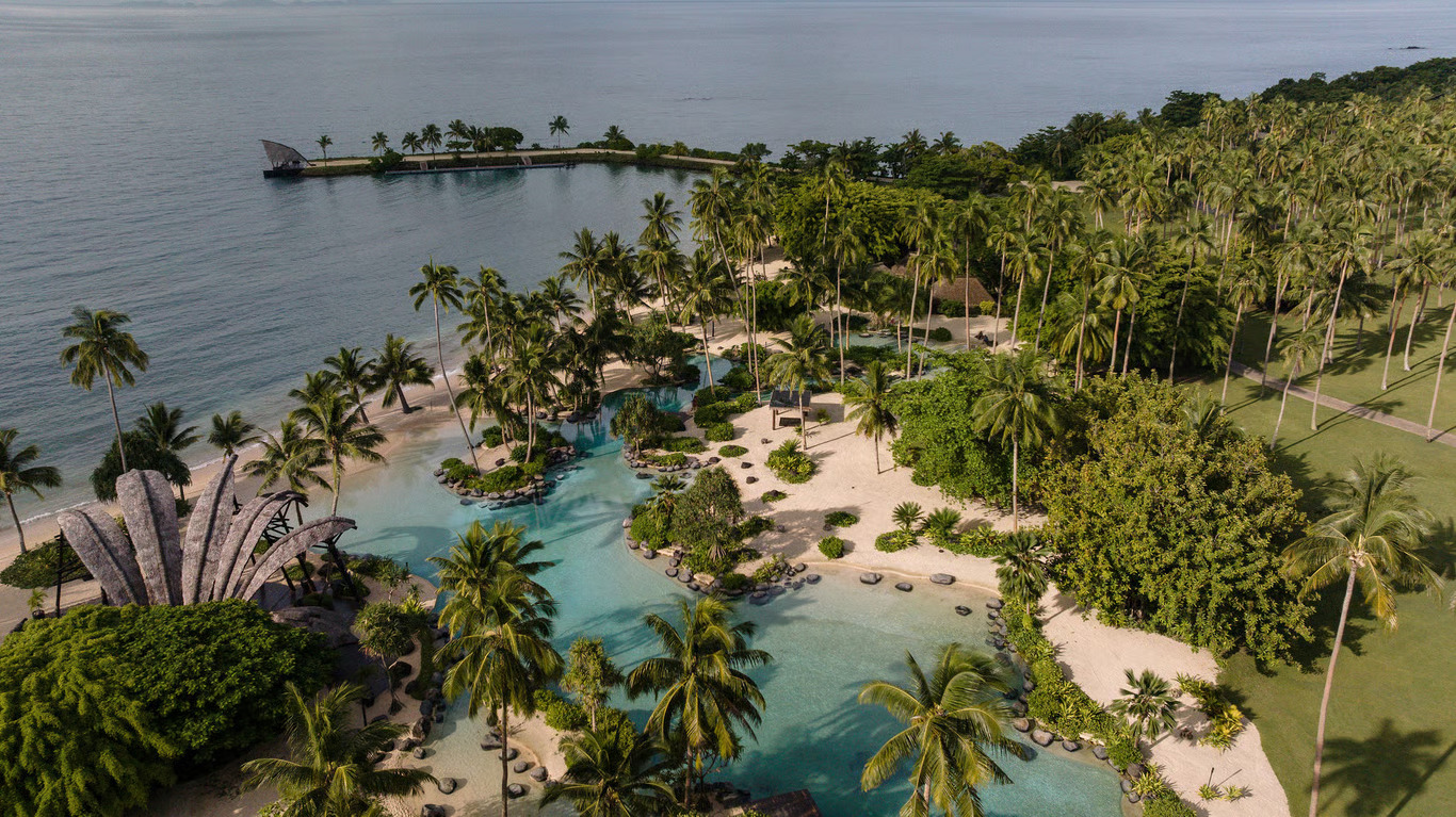 Laucala Island Resort saltwater pool in Laucala Island, Fiji