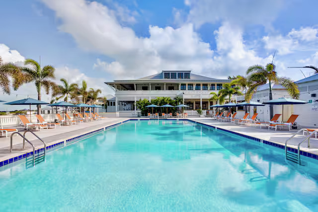 Mahogany Bay Resort saltwater pool in San Pedro, Belize
