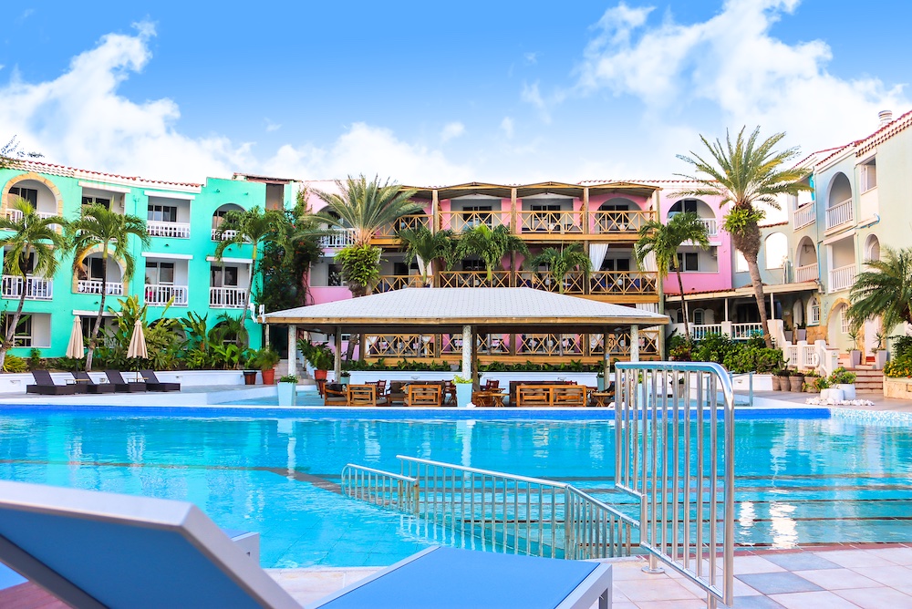 Ocean Point Resort & Spa saltwater pool in Hodges Bay, Antigua and Barbuda