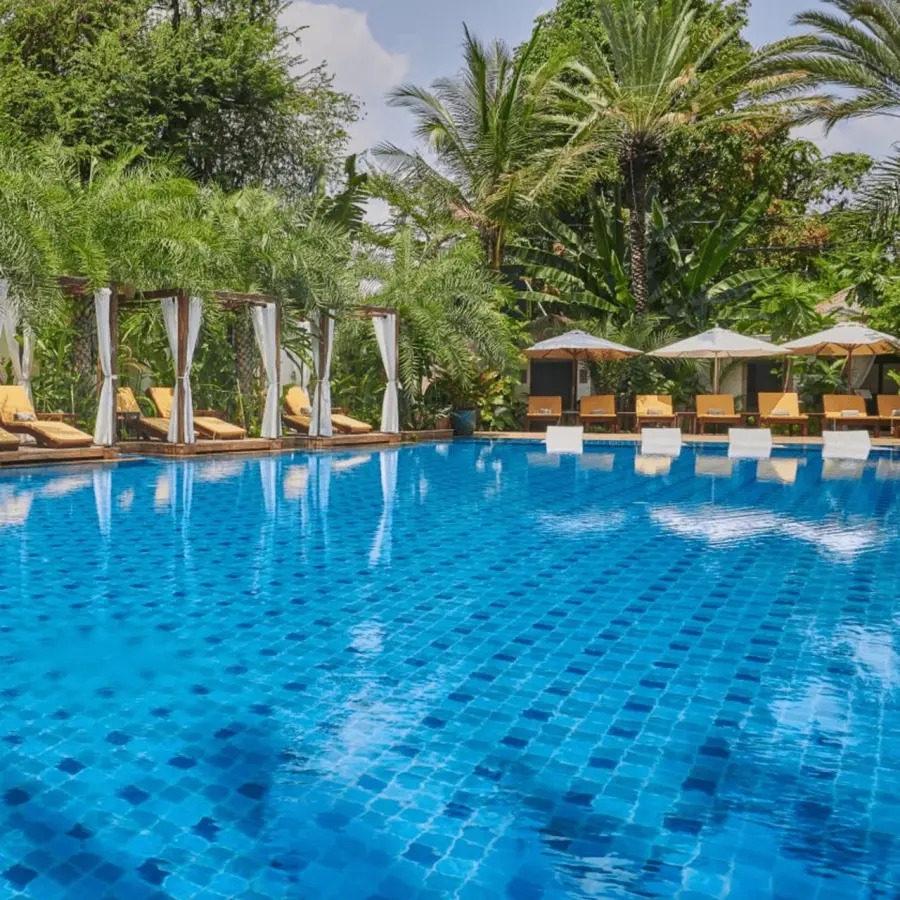 Palace Gate Hotel & Resort saltwater pool in Phnom Penh, Cambodia