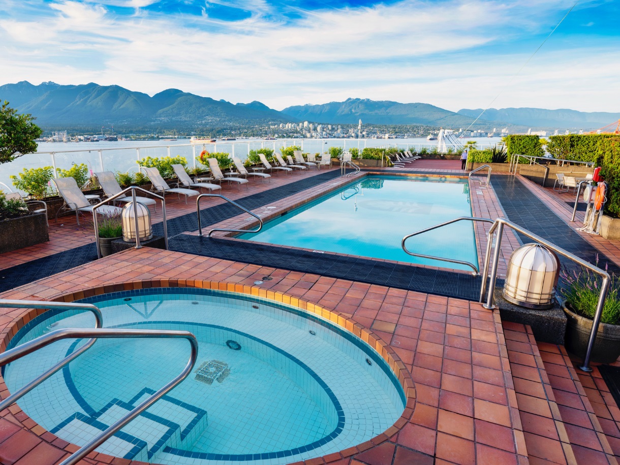 Pan Pacific Vancouver saltwater pool in Vancouver, Canada