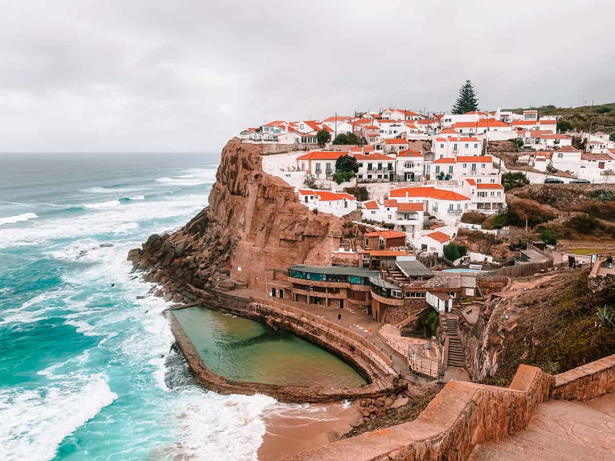 Praia das Azenhas do Mar saltwater pool in Sintra, Portugal