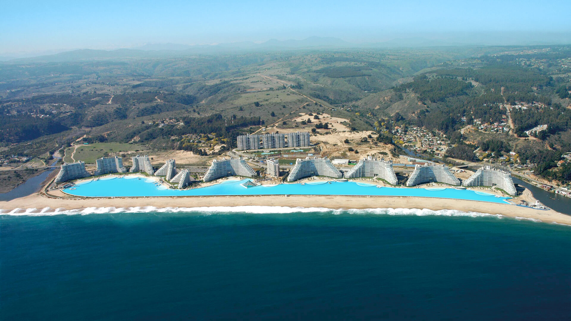 San Alfonso del Mar saltwater pool in Algarrobo, Chile