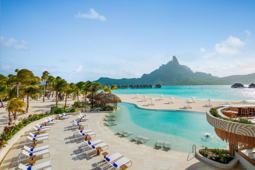 The Westin Bora Bora Resort & Spa saltwater pool in Bora Bora, French Polynesia