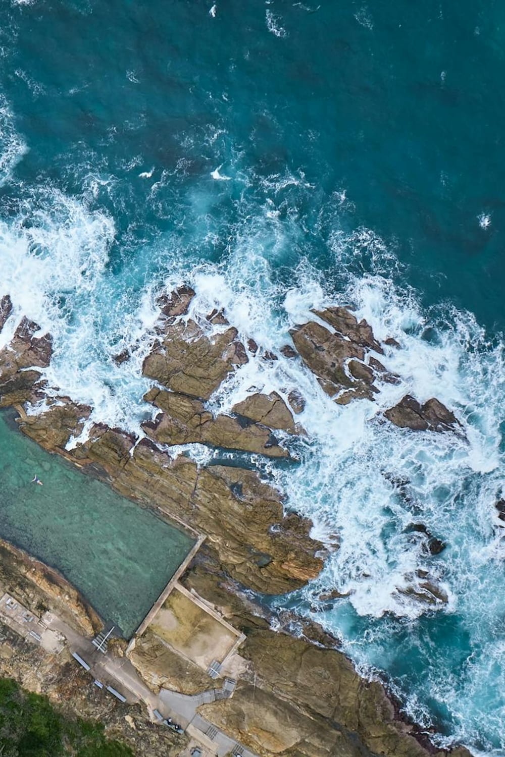 Blue Pool Bermagui, a saltwater pool in Bermagui, New South Wales, Australia