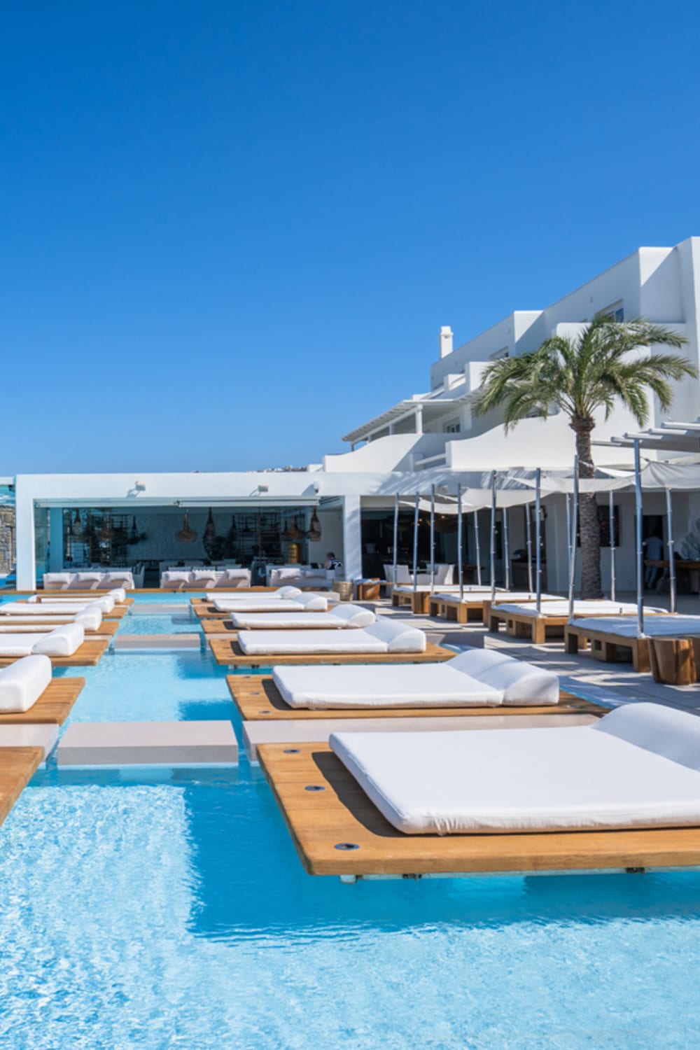 Cavo Tagoo Mykonos, a saltwater pool in Mykonos Town, Greece