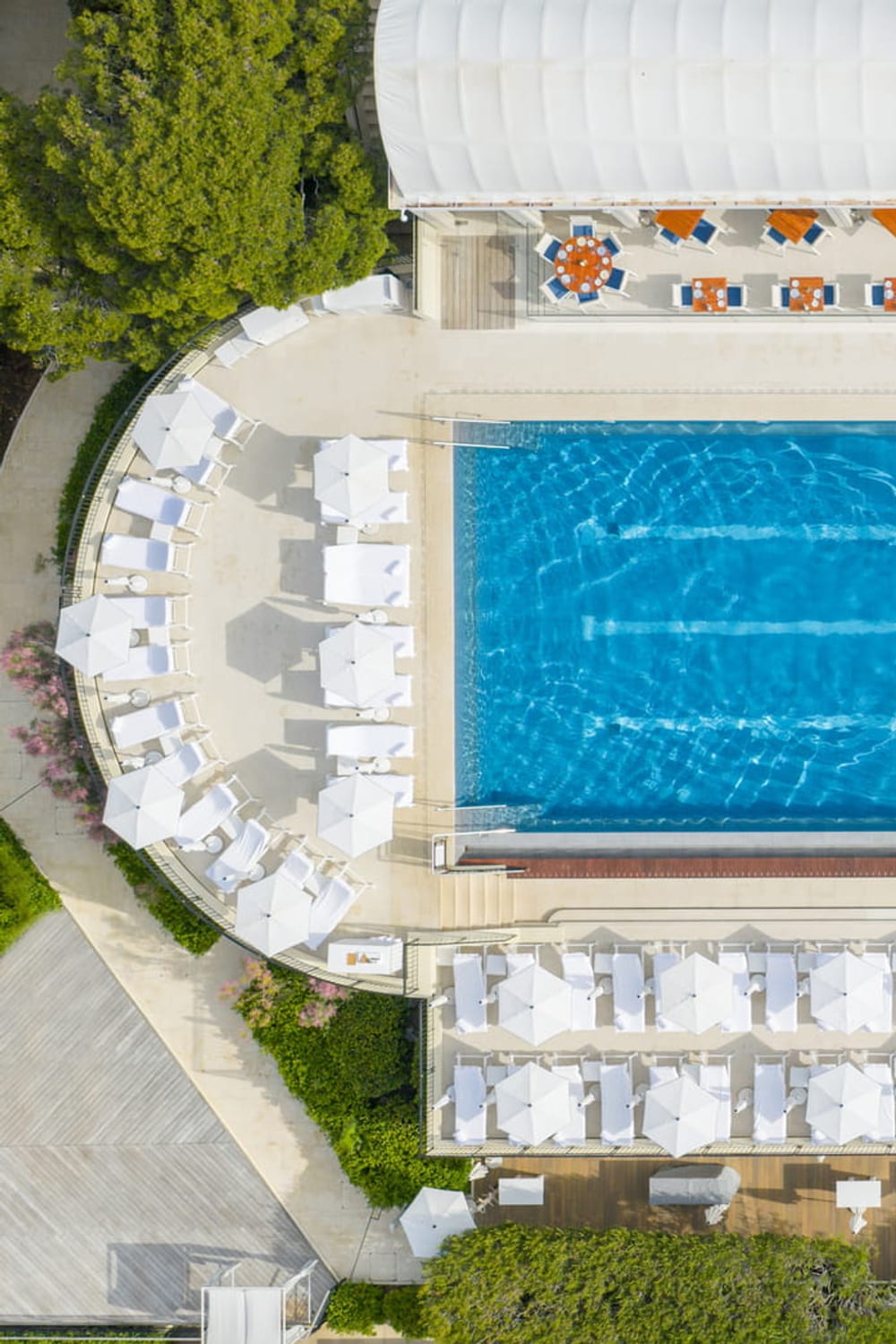 Club Dauphin at Four Seasons Grand-Hôtel du Cap-Ferrat, a saltwater pool in Saint-Jean-Cap-Ferrat, France
