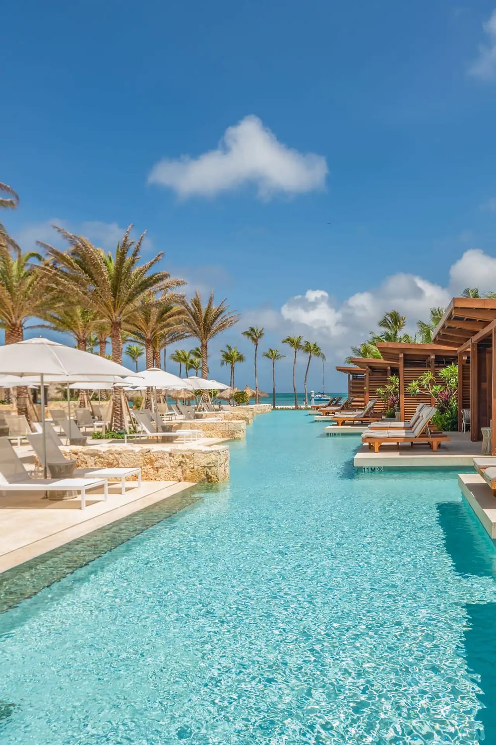 Hyatt Regency Aruba, a saltwater pool in Palm Beach, Aruba