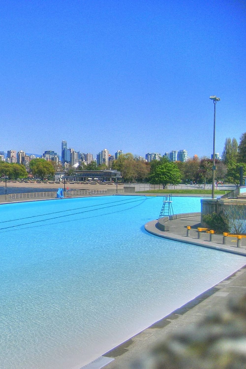 Kitsilano Pool, a saltwater pool in Vancouver, Canada