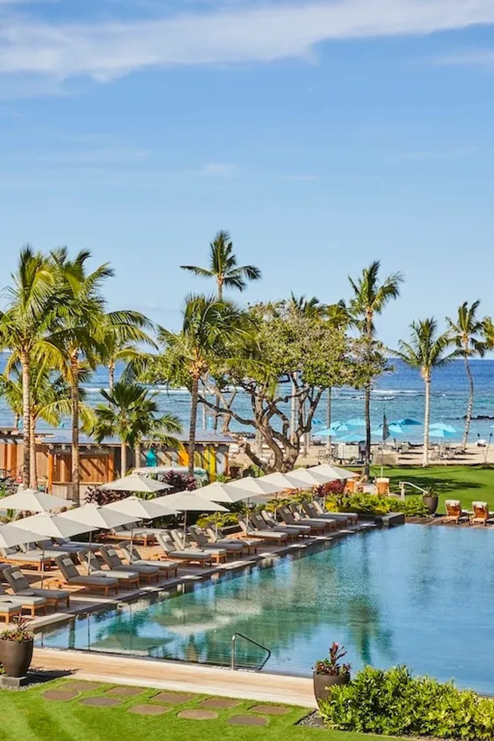 Mauna Lani Point, a saltwater pool in Kohala Coast, Hawaii, United States