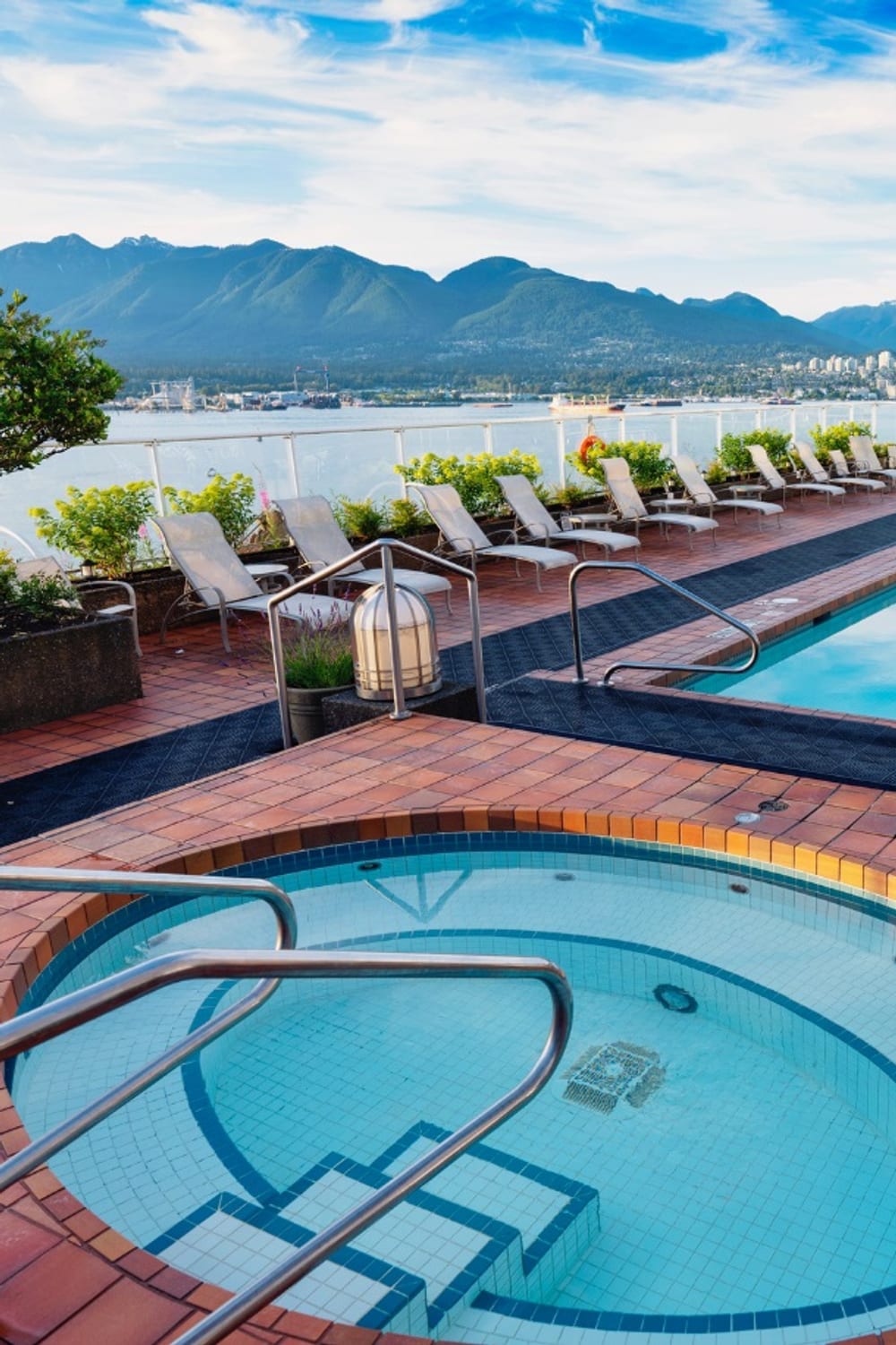 Pan Pacific Vancouver, a saltwater pool in Vancouver, British Columbia, Canada