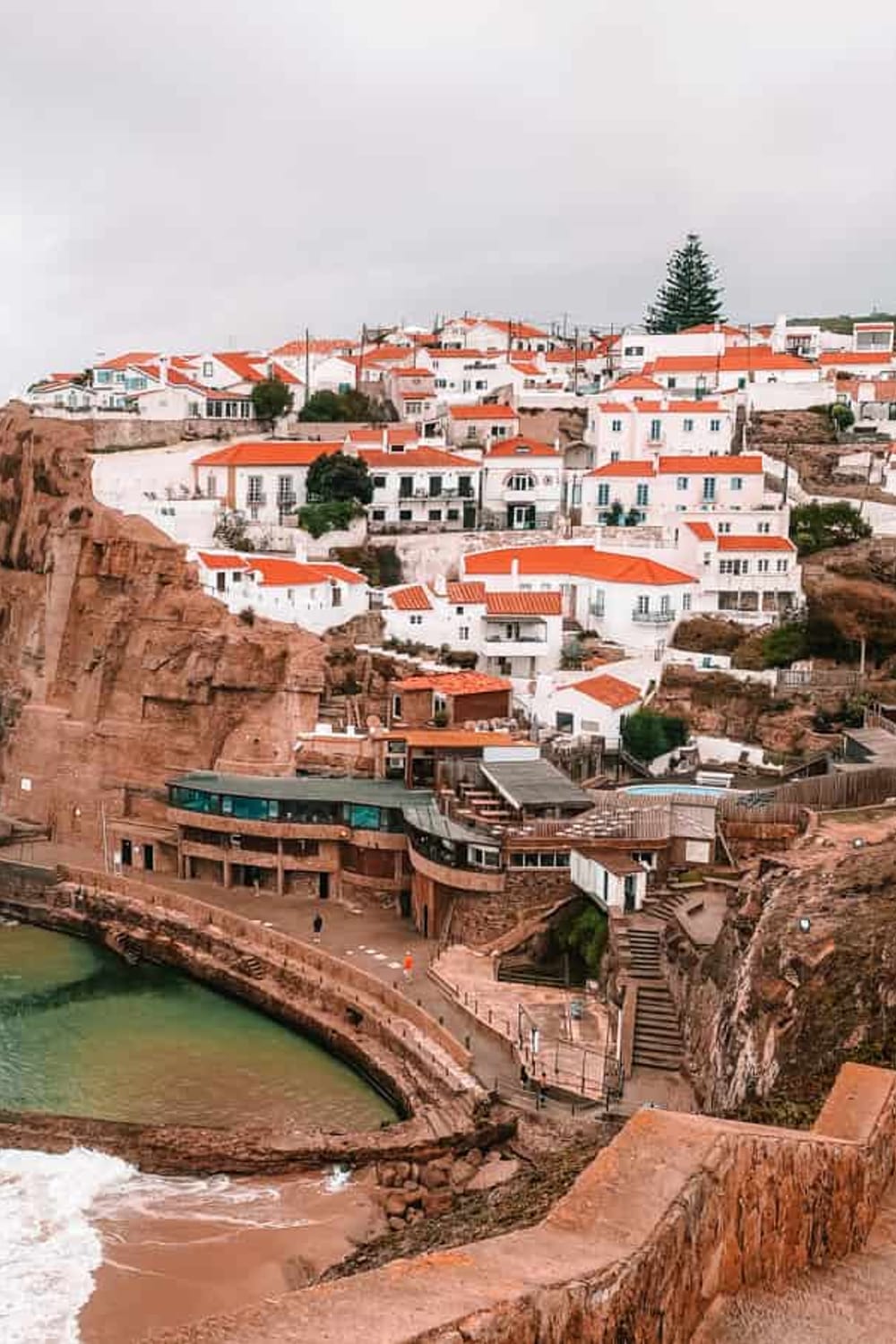Praia das Azenhas do Mar, a saltwater pool in Sintra, Portugal