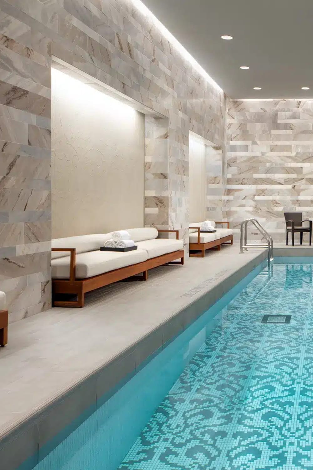 The Hazelton Hotel, a saltwater pool in Toronto, Ontario, Canada