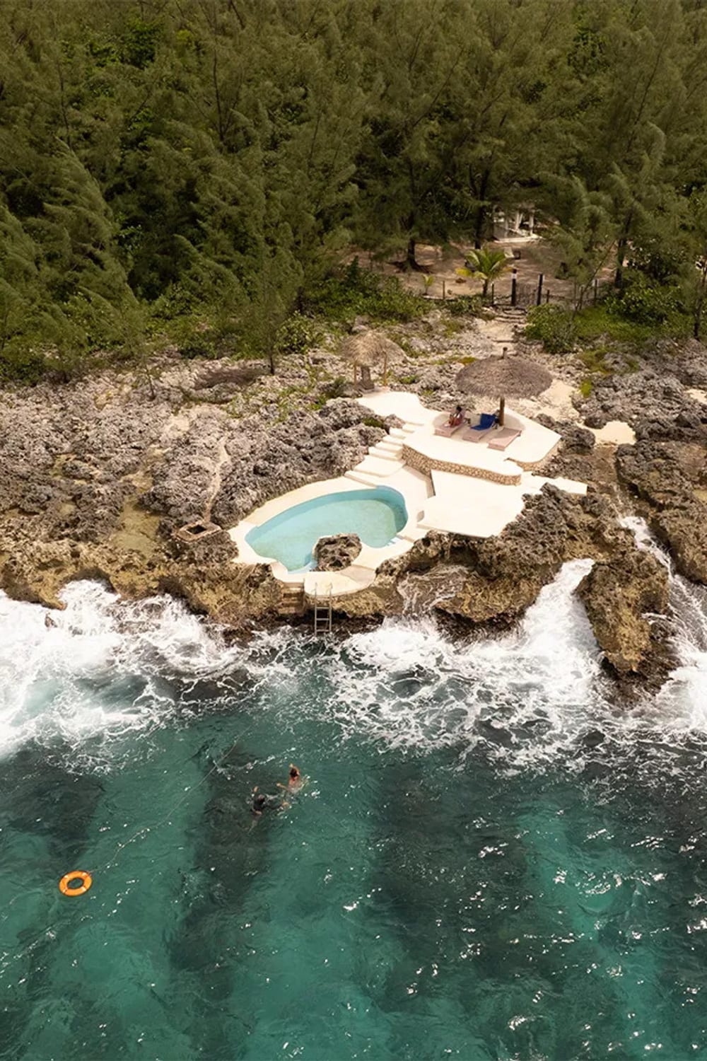 Tingalya's Hideaway Retreat, a saltwater pool in Negril, Jamaica