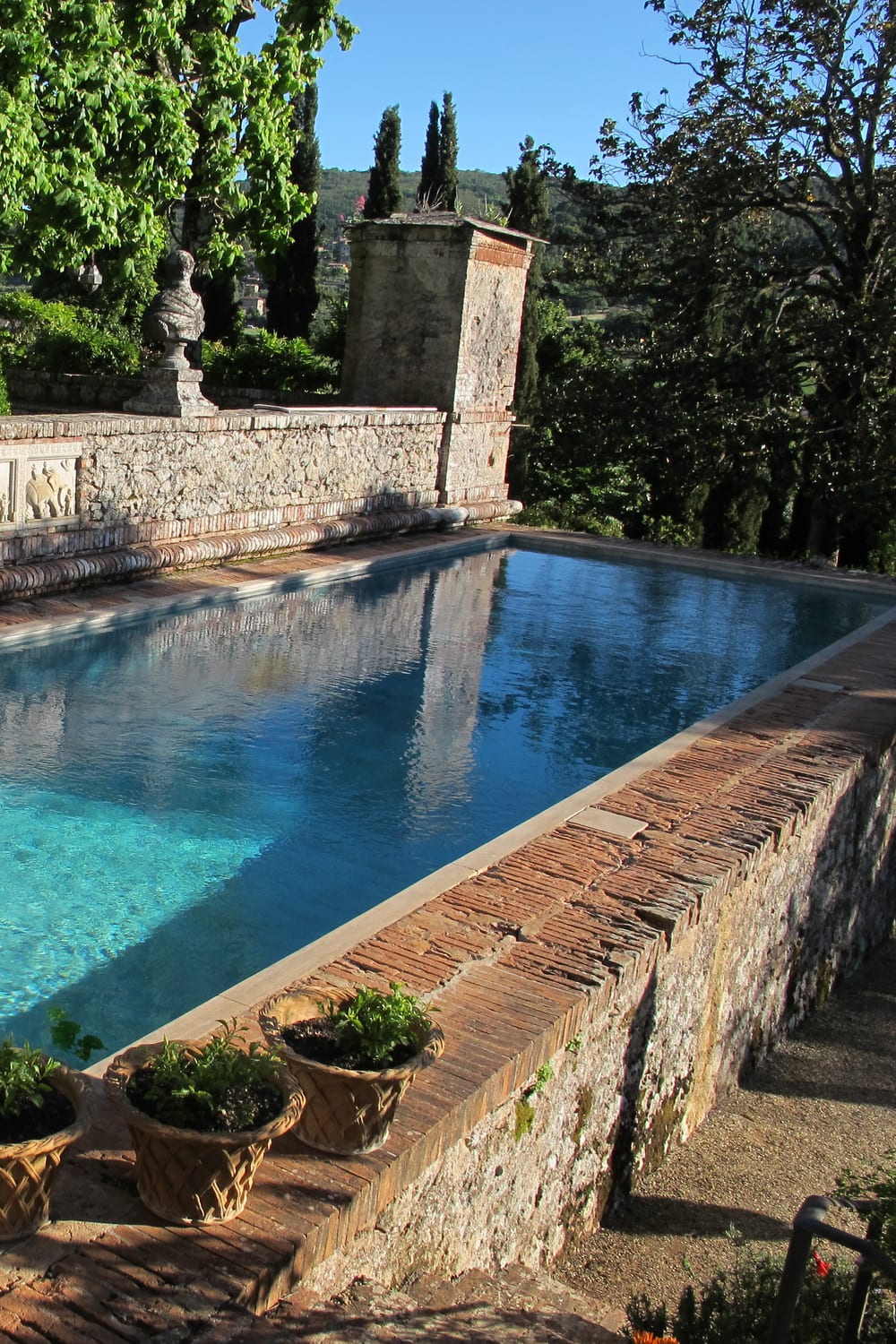 Villa Cetinale, a saltwater pool in Siena, Italy